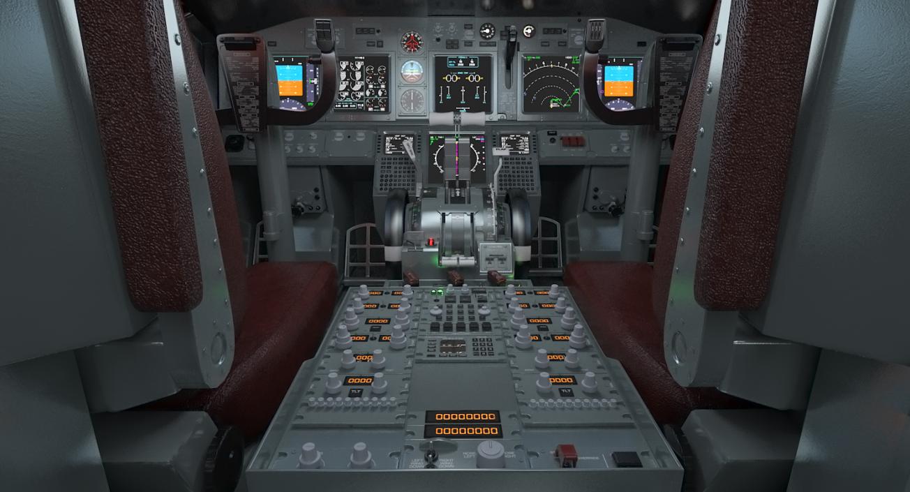 3D Boeing 737-900 with Interior Generic Rigged model