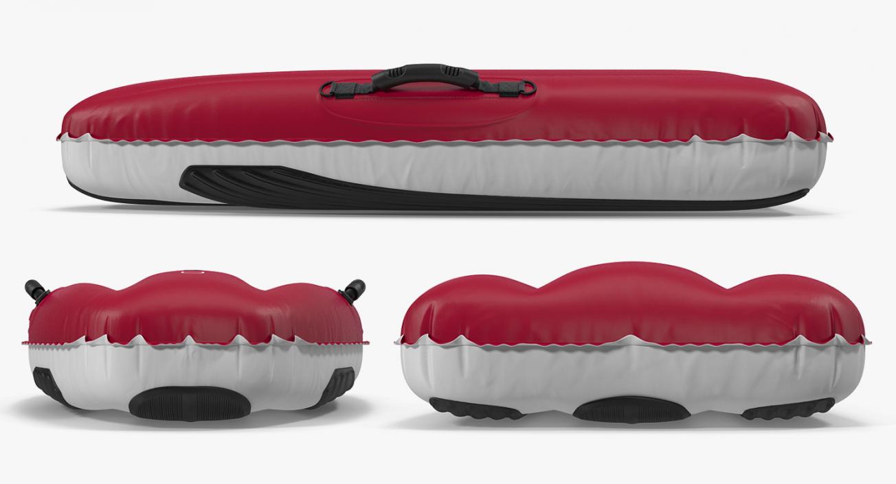 Big Air Inflatable Sled Red 3D