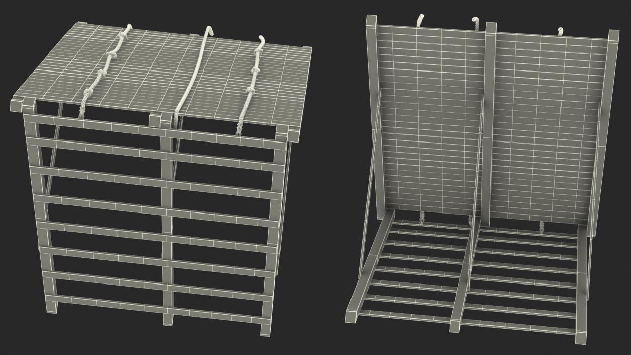3D model Obstacle Course Wall Climb Old