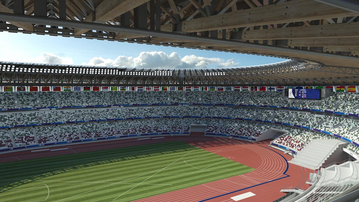 New National Olympic Stadium Tokyo 3D model