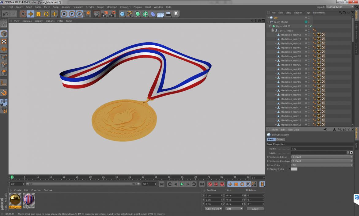 3D Sport Medal
