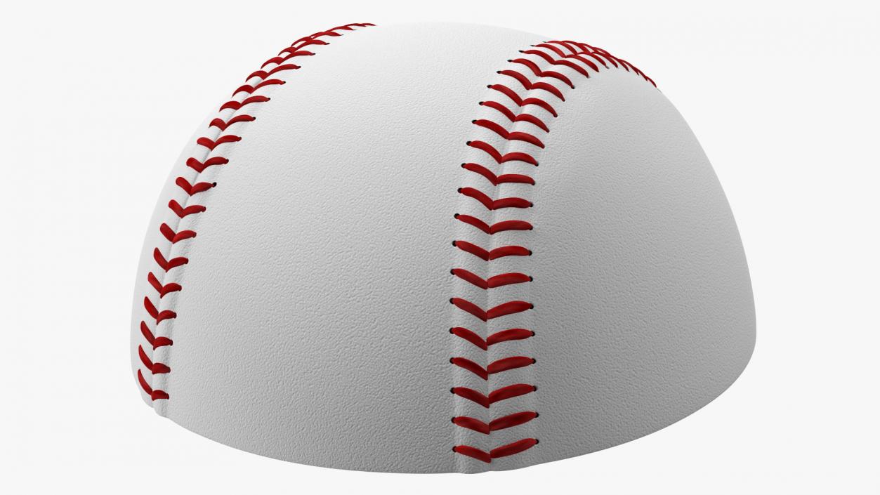 3D Baseball Ball Half model