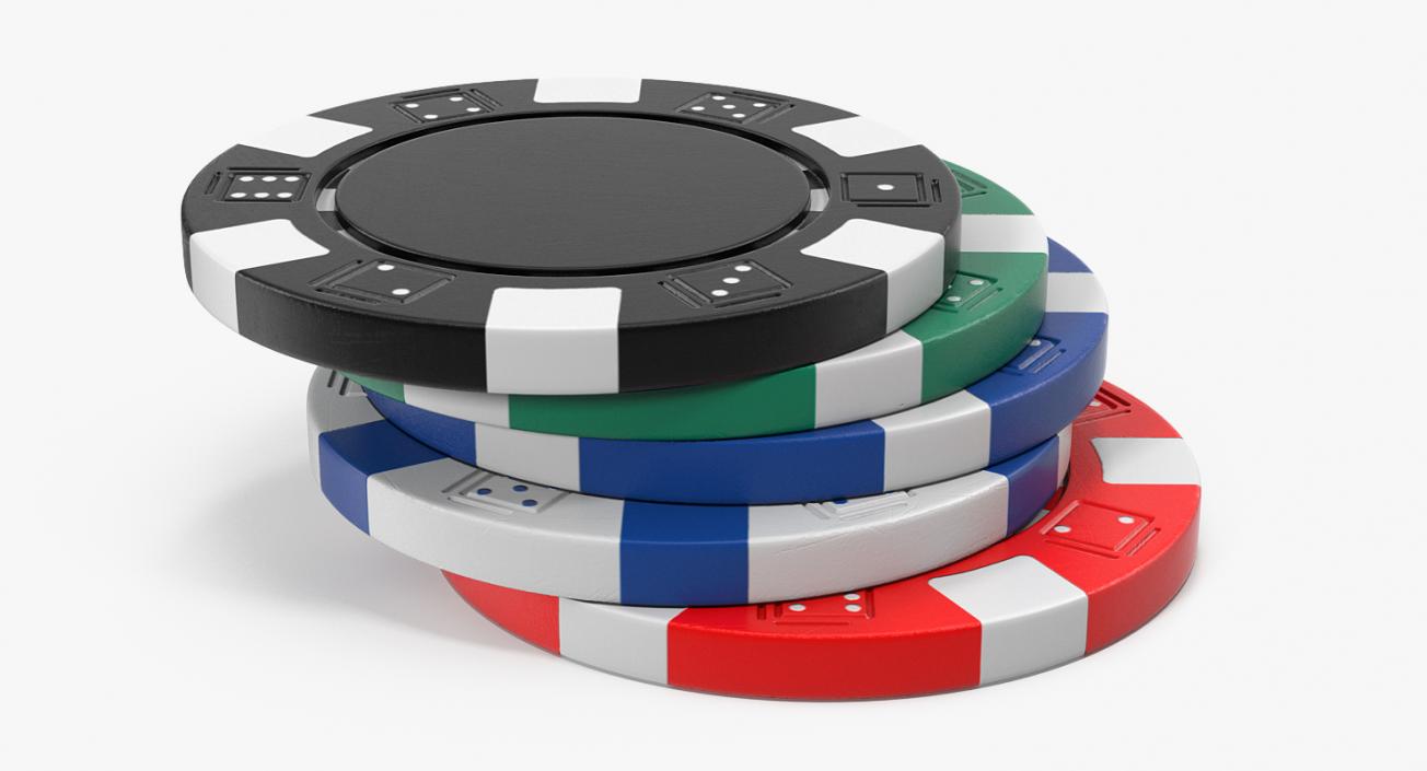 3D model Poker Chips Set