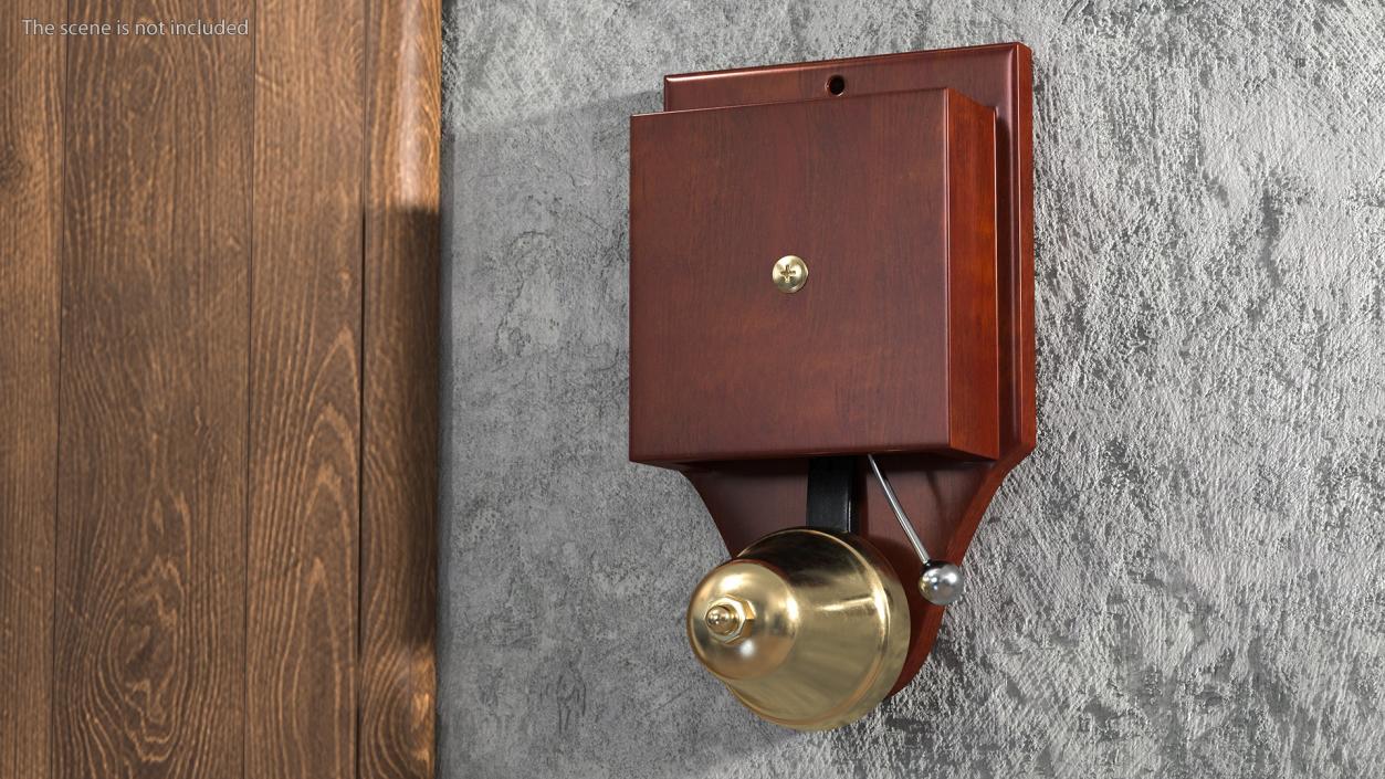 3D model Wall Mounted Retro Striker Doorbell