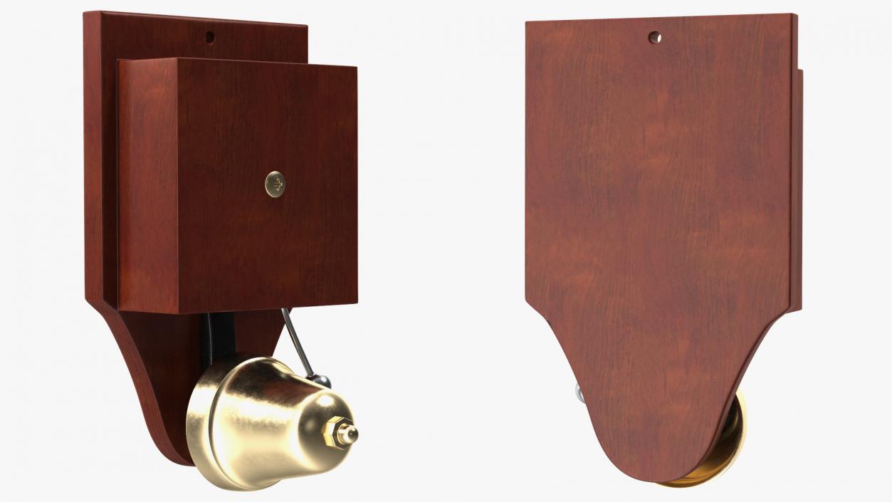 3D model Wall Mounted Retro Striker Doorbell