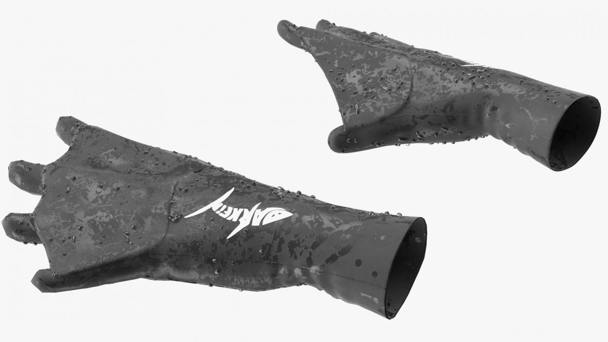 Darkfin Webbed Power Swimming Gloves Wet Rigged 3D