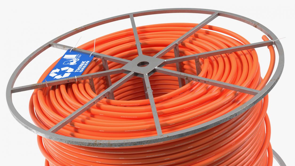 3D model Fiber Optic Cable Conduit Reel