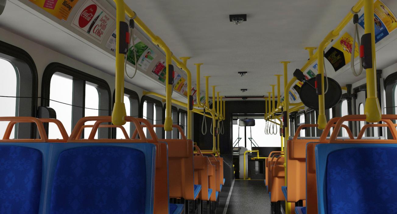 Gillig Low Floor Advantage Bus Rigged 3D