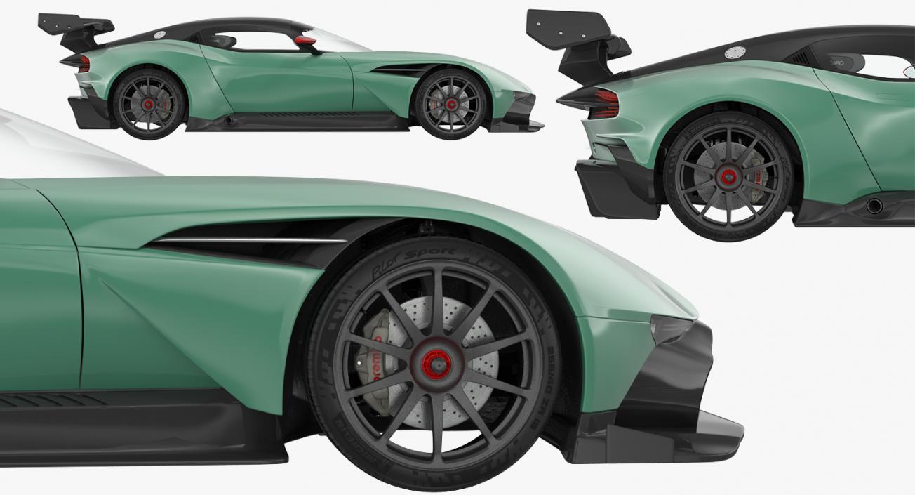 3D model Aston Martin Vulcan 2016 Simple Interior