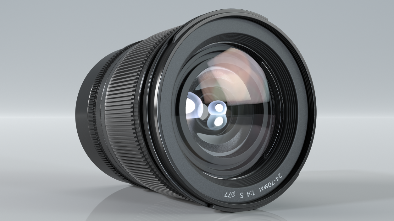 Camera Lens 24 70mm f4 3D