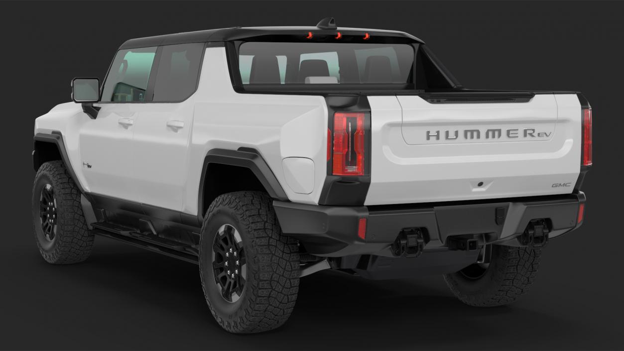 3D model GMC Hummer EV PICKUP Lights On