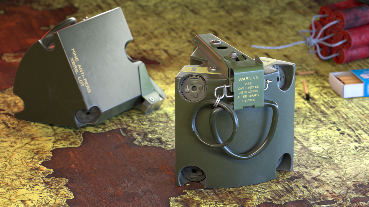 3D model M86 Pursuit Deterrent Munition Land Mine
