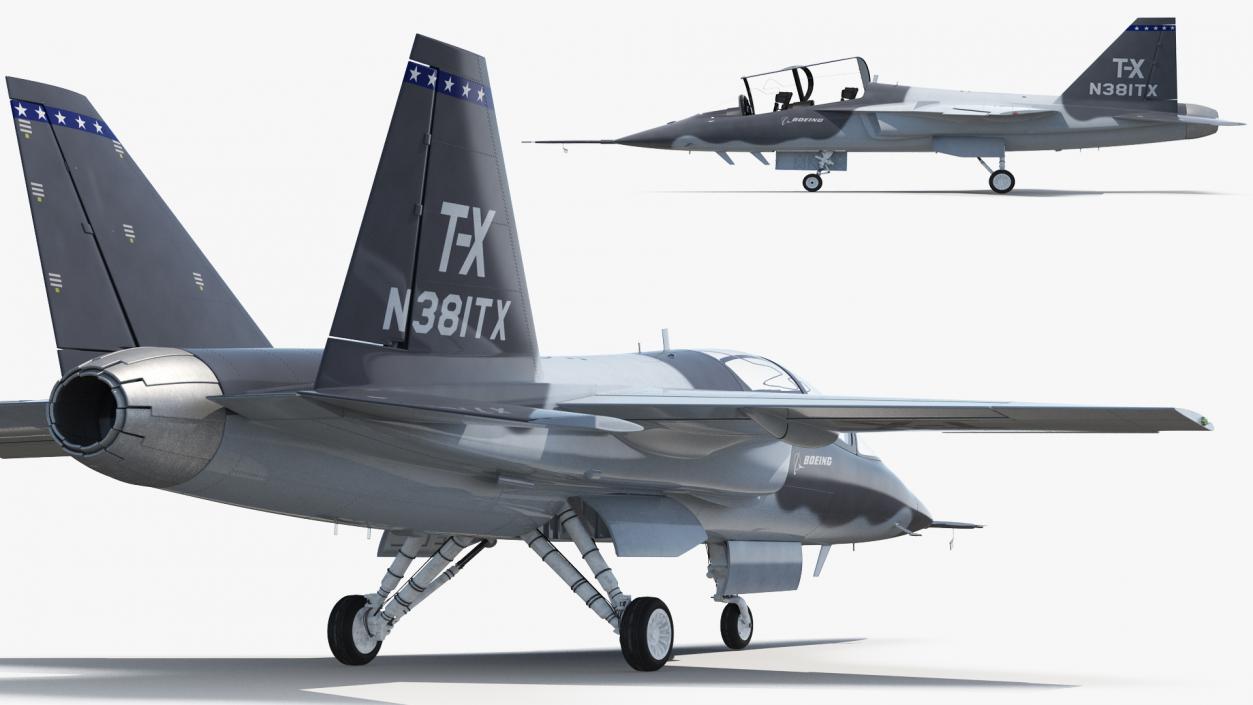 3D Boeing T-X Advanced Pilot Training System Rigged model
