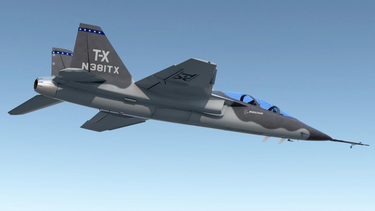 3D Boeing T-X Advanced Pilot Training System Rigged model