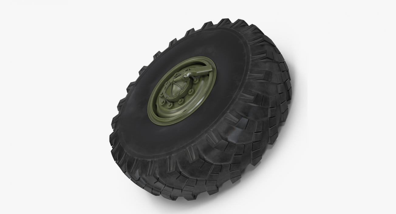 3D model Military Truck Wheel