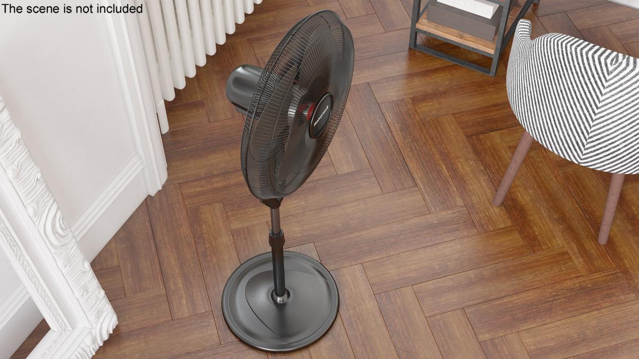 3D model Floor Fan Honeywell Black