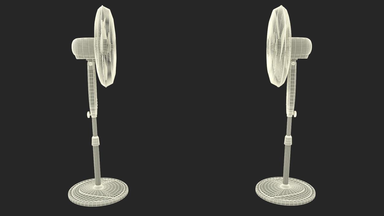 3D model Floor Fan Honeywell Black