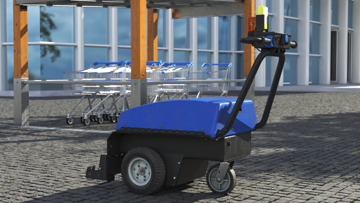 Old Shopping Cart Retriever 3D