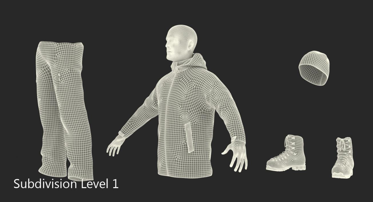 3D Winter Men Sportswear