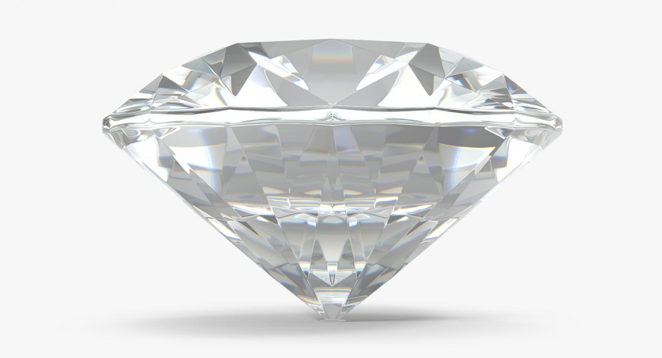 Round Cut Diamond 3D