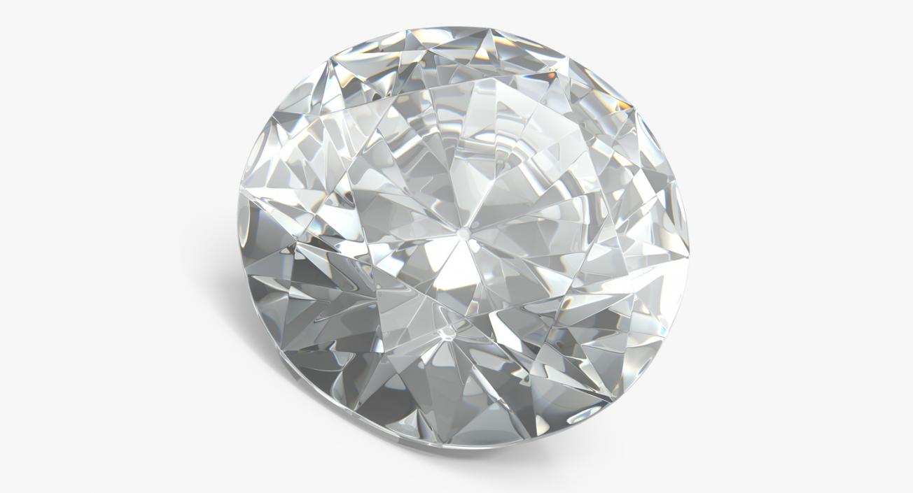 Round Cut Diamond 3D