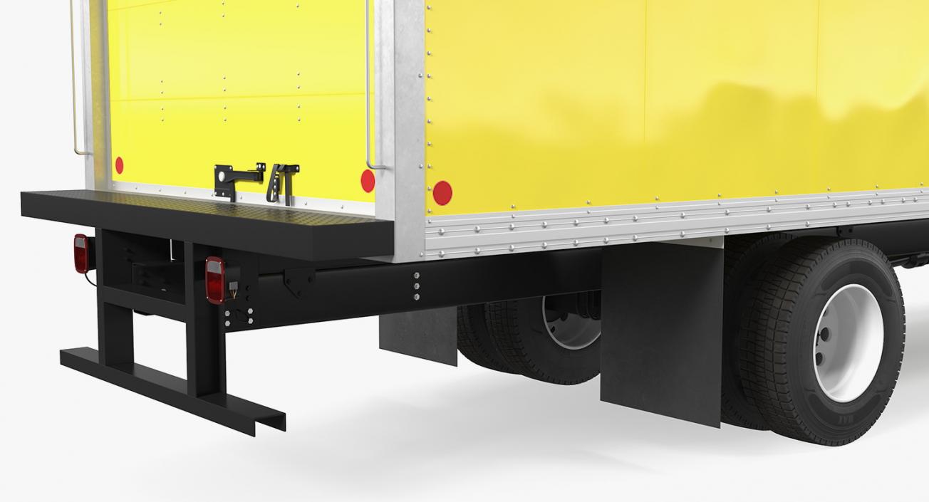 3D Straight Truck Generic Simple Interior model