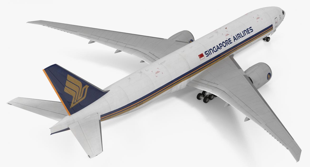 Boeing 777 Freighter Singapore Airlines 3D model
