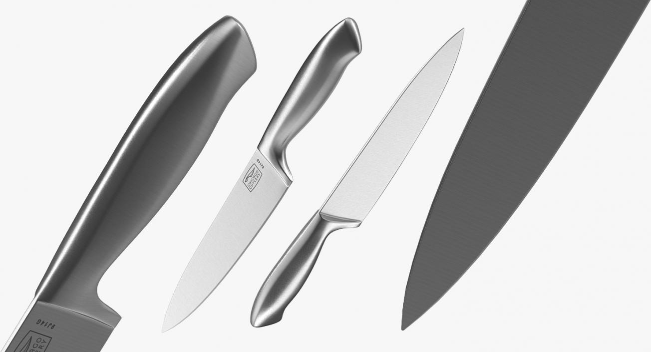 Stainless Steel Kitchen Knife 3D model