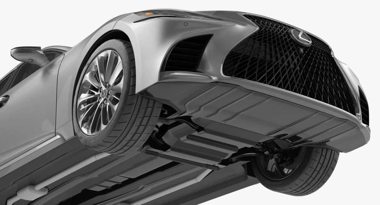 Lexus LS 500 2018 Rigged 3D model