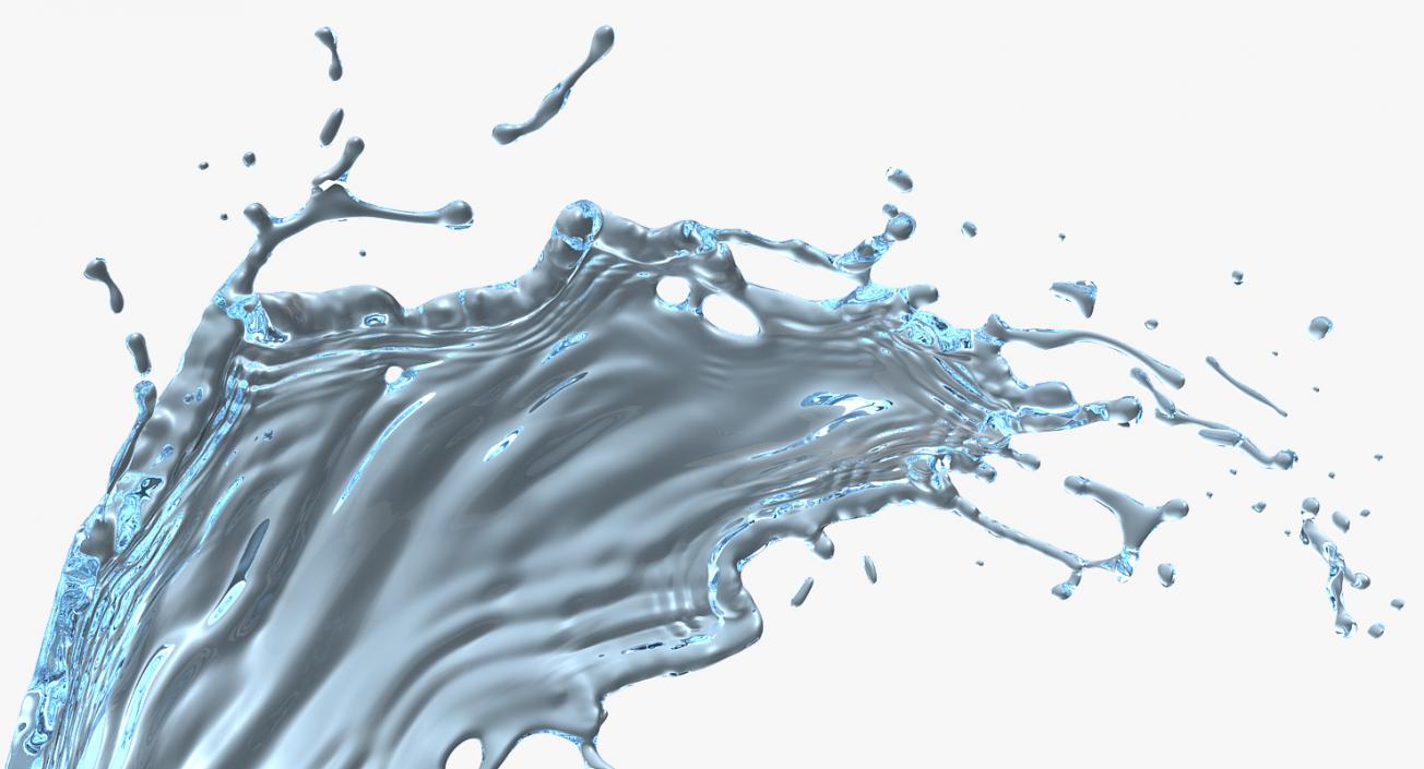 Water Splash in Air 3D model