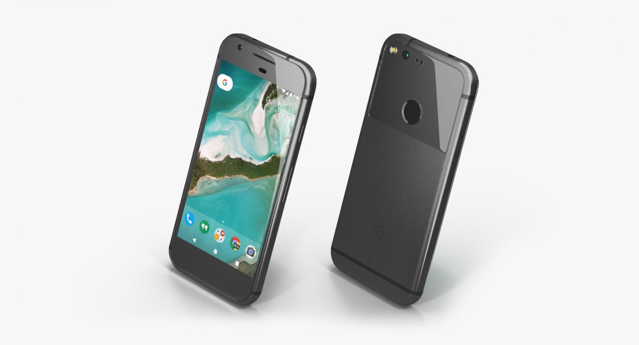 3D model Google Pixel Phone Quite Black