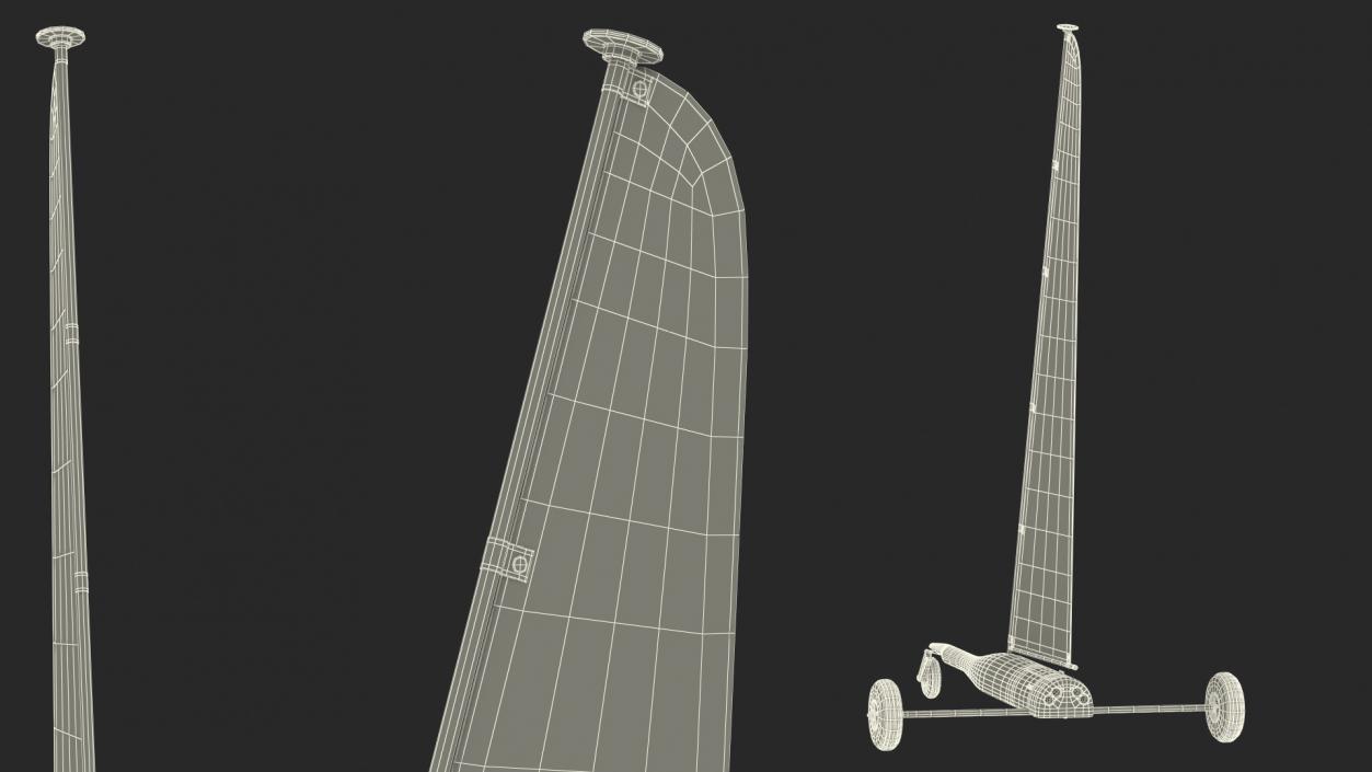 3D BAT1 RC Land Yacht model