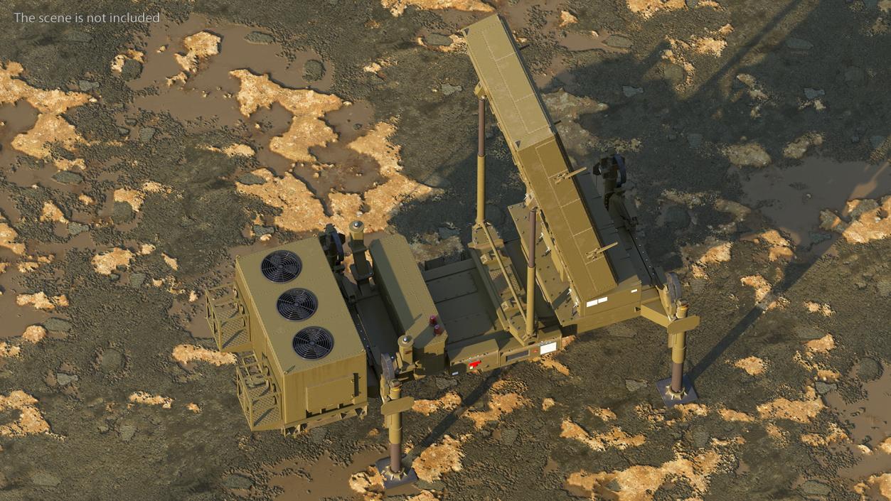 3D Ground Based Mobile Multi Mission Radar Rigged