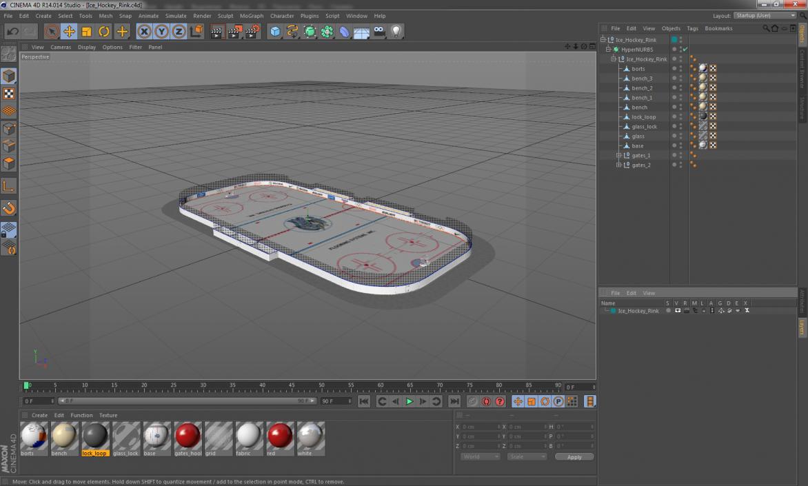 3D model Ice Hockey Rink