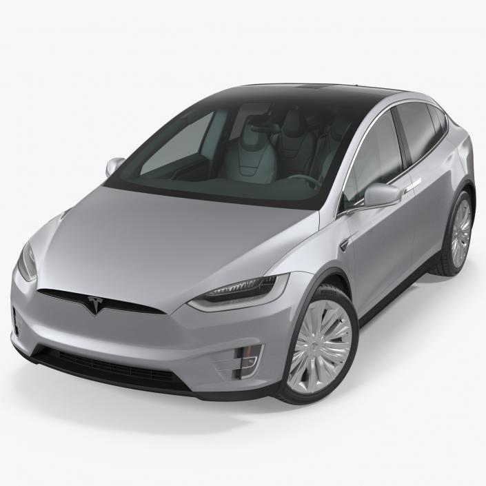 3D Tesla Model X P90D 2017 model