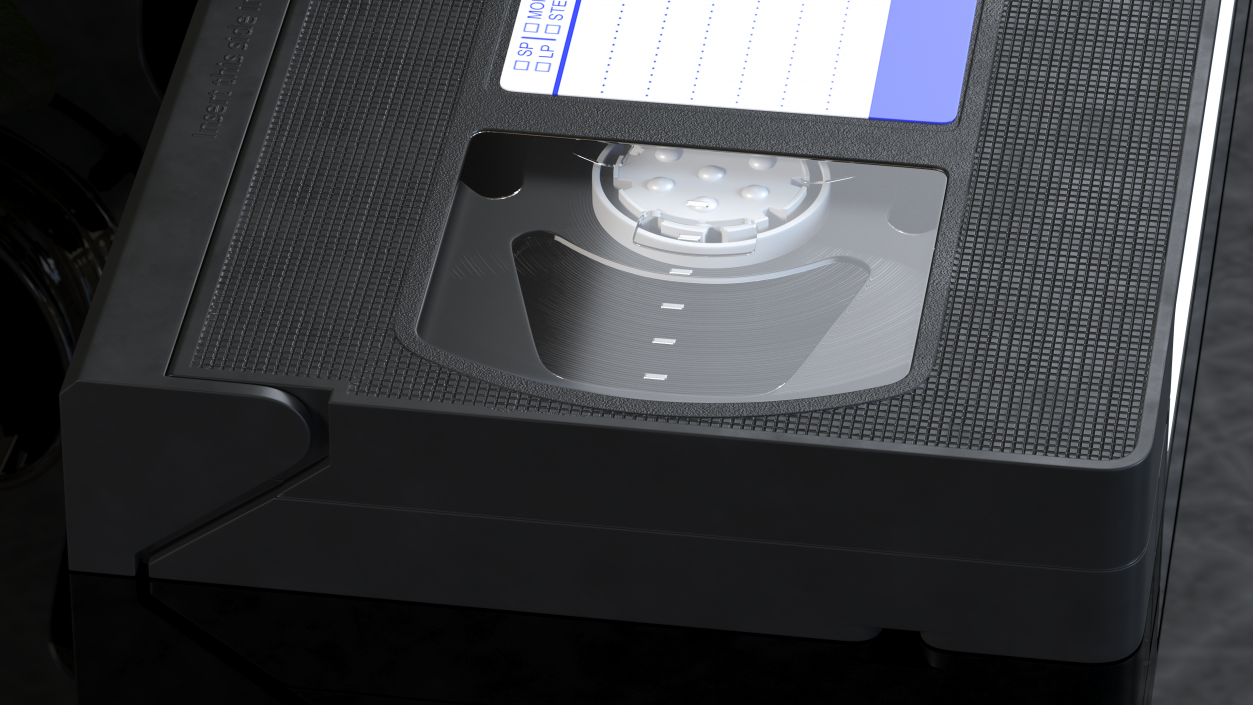 3D VHS E180 Video Cassette Tape model