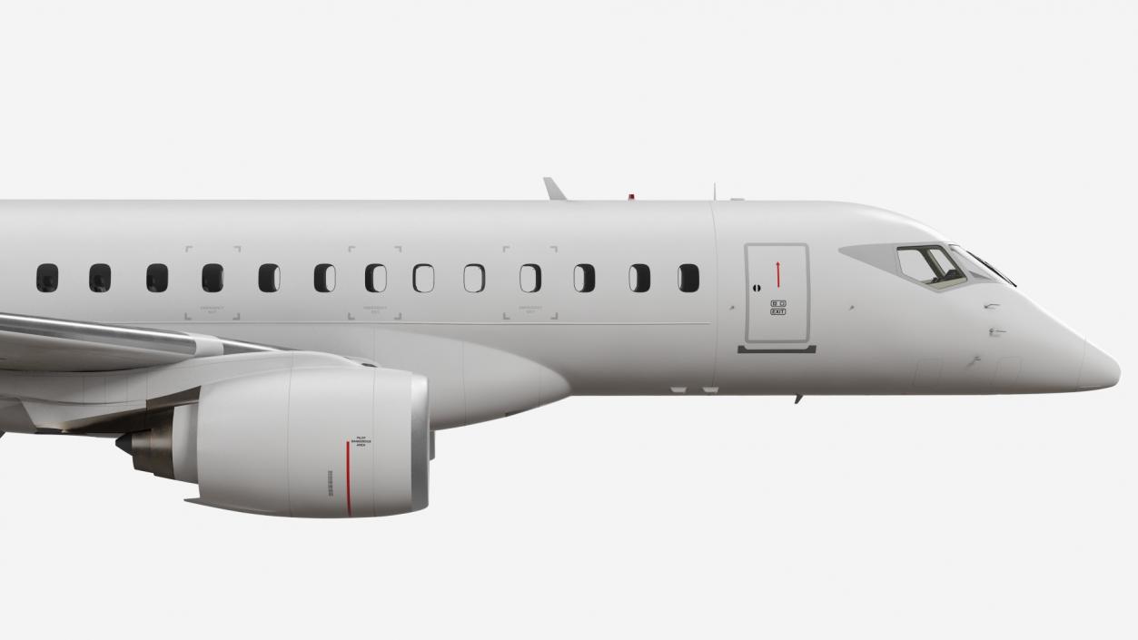 3D model Jet Airliner Retracted Landing Gear