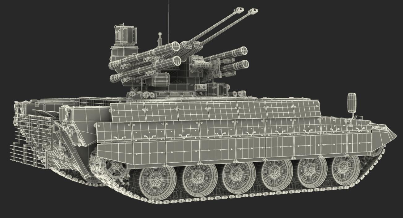 Russian Armored Fighting Vehicle BMPT Rigged 3D model