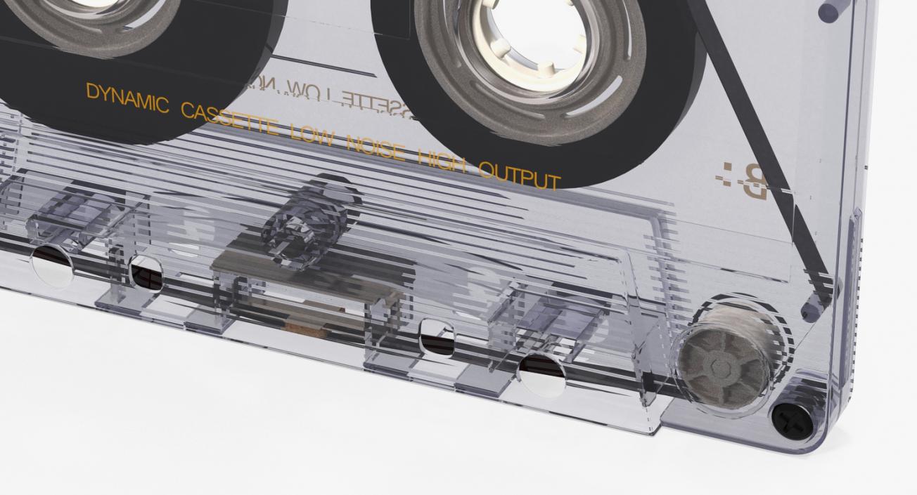 Blank Audio Cassette Tape with Box 3D model
