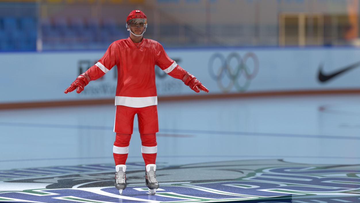 Hockey Jersey Red 3D