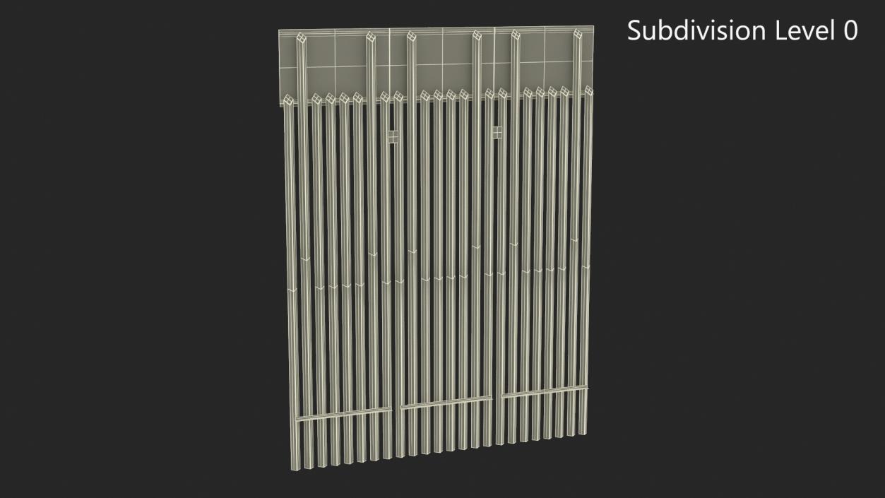 3D model United States Mexico Wall