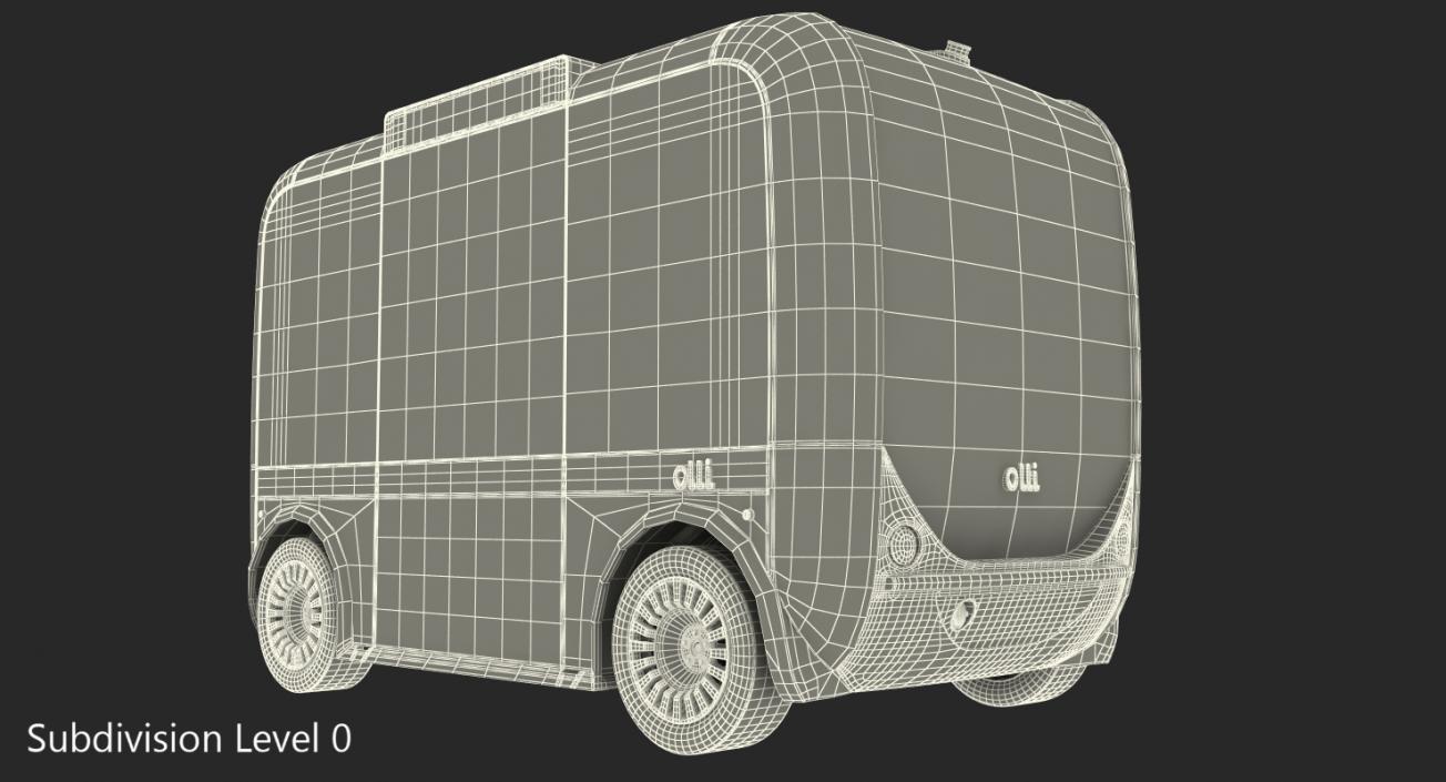 3D model Olli Self Driving Electric Bus