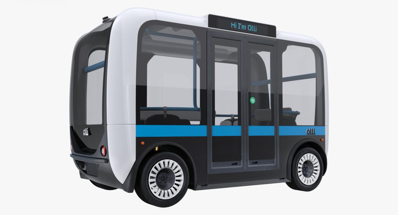 3D model Olli Self Driving Electric Bus