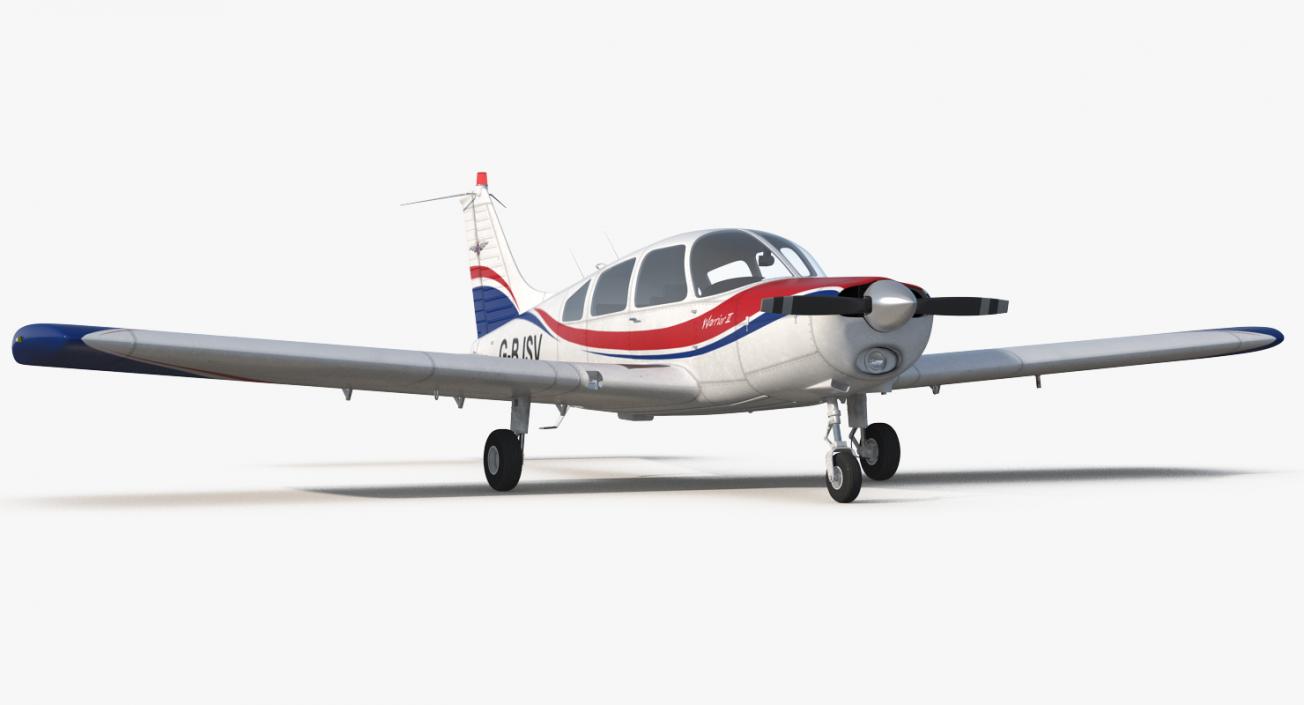3D Piper PA28-161 Cherokee model