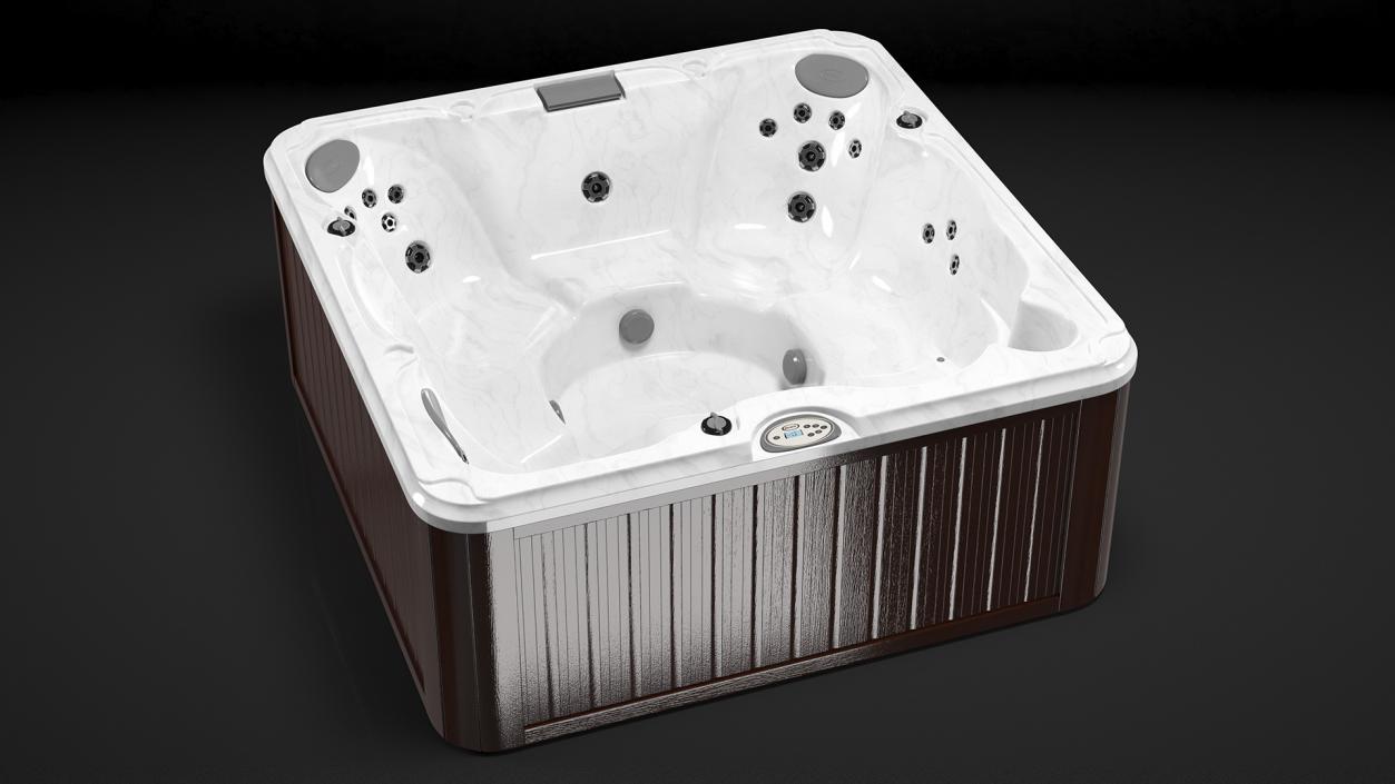 3D JACUZZI J235 Hot Tub Brown