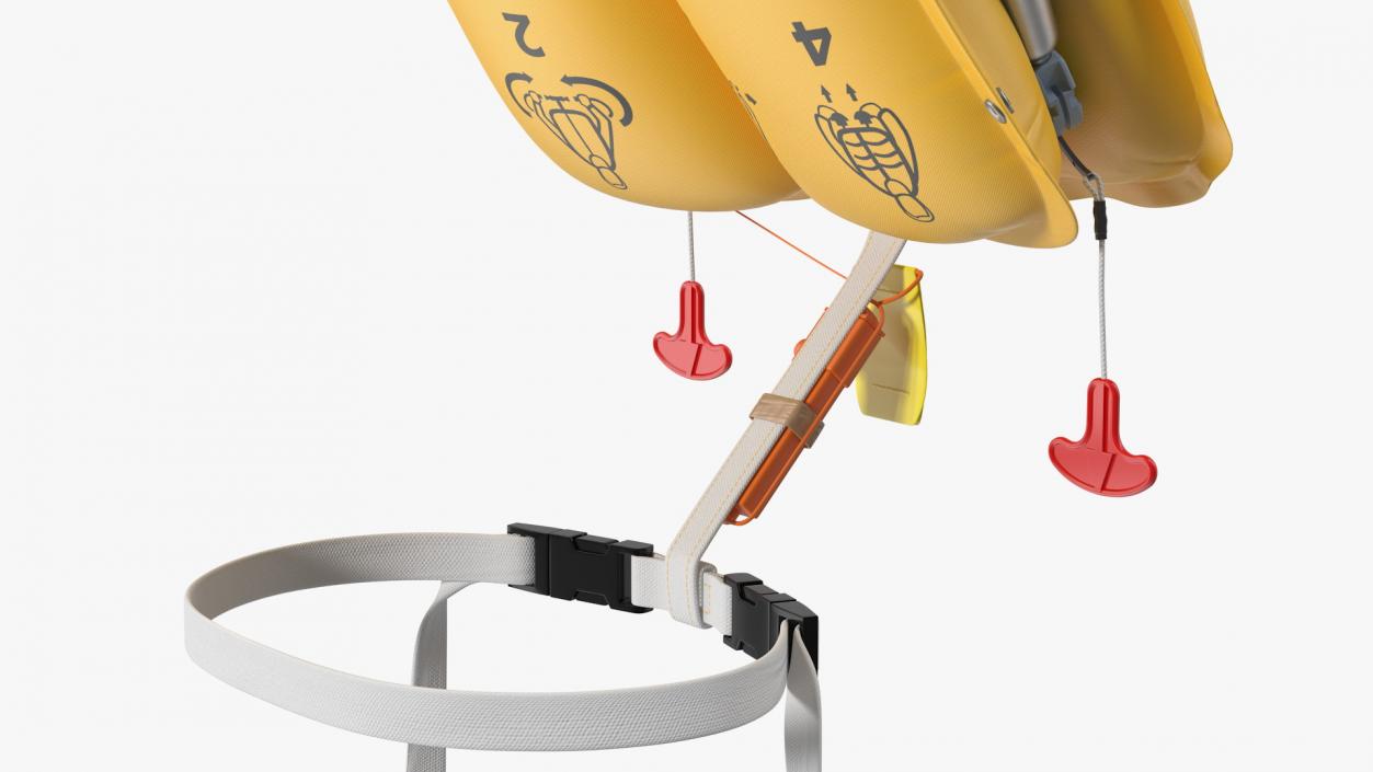 3D Inflated Airline Life Vest