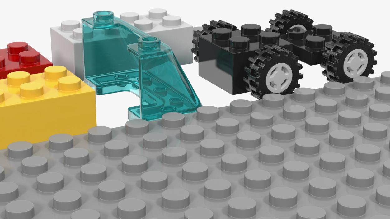 3D Toy Building Blocks Lego Set model