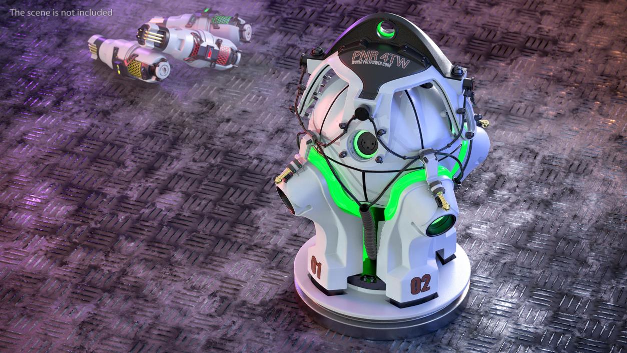 Sci Fi Nuclear Reactor 3D