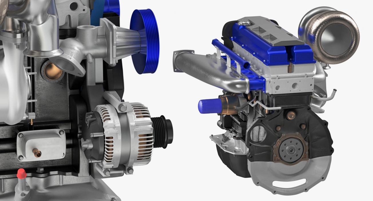 3D Toyota JZ Engine