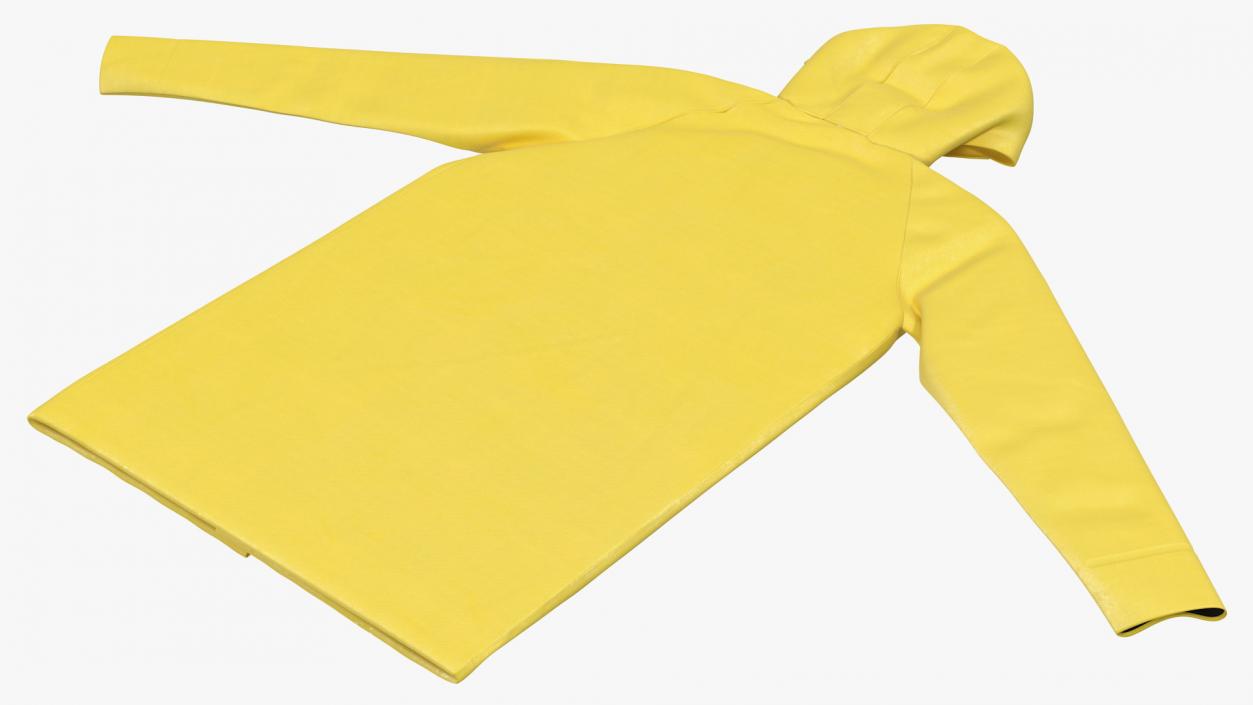 Folded Raincoat Jacket 3D